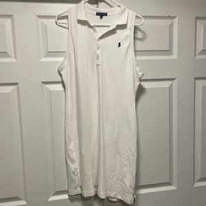 Ralph Lauren White Sleeveless Dress